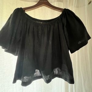 Reformation Black off the shoulder top